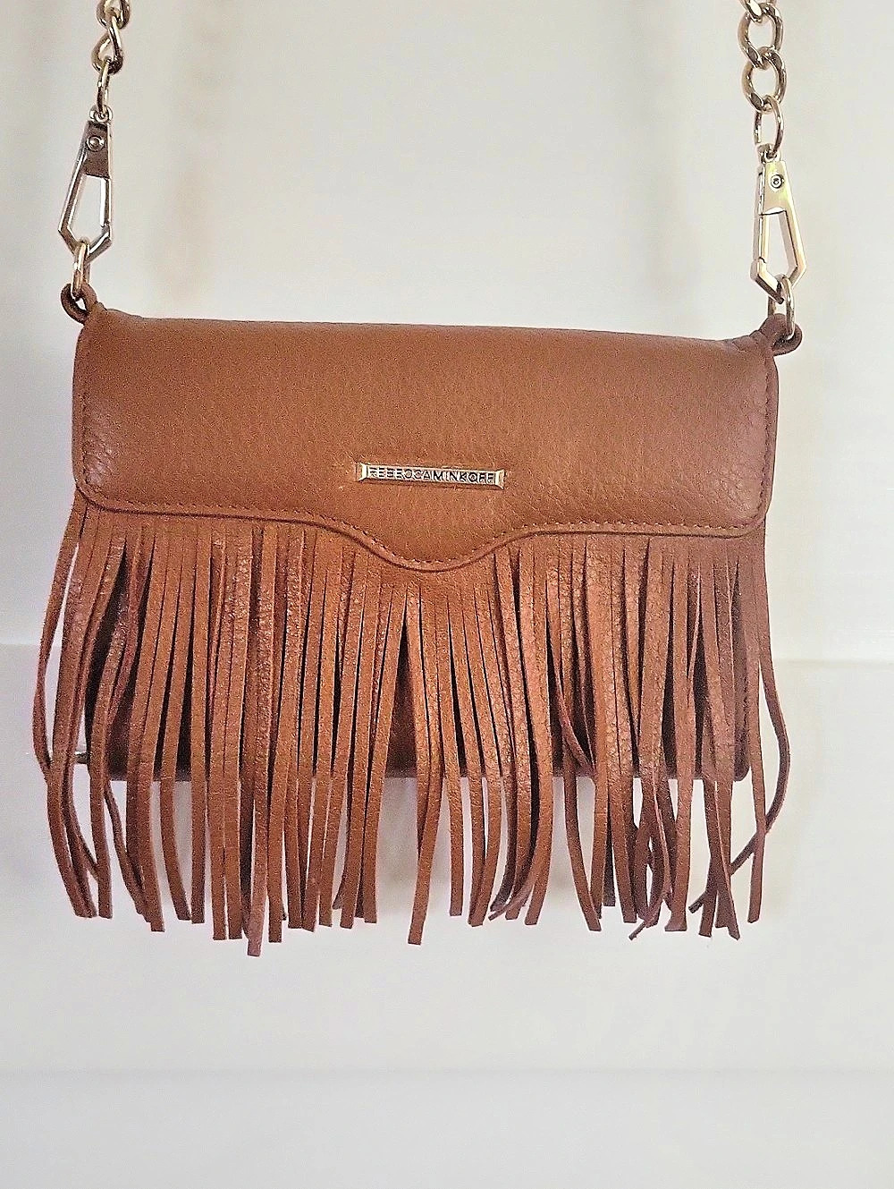 GREAT DEAL!!  DESIGNER Rebecca Minkoff Universal Fringe Crossbody Bag Brown